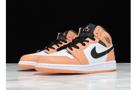 JORDAN MID AIR PINK 1 (GS) QUARTZ 1208